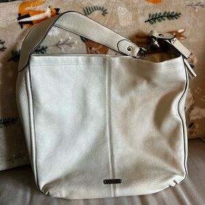 Coach White Leather Hobo Bag